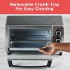 imageBLACKDECKER 4Slice Convection Oven Stainless Steel Curved Interior Fits a 9 inch Pizza TO1313SBD