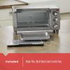 imageBLACKDECKER 4Slice Toaster Oven TO1745SSG1A Even Toast 4 Cooking Functions Bake Broil Toast and Keep Warm Removable Crumb Tray TimerToaster Oven