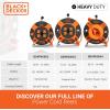 imageBLACKDECKER 50 Ft Retractable Extension Cord Reel With 4 Outlets MultiPlug Extension Easy Handle Rewind ampamp HeavyDuty 14AWG SJTW Cable50Feet