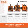 imageBLACKDECKER 50 Ft Retractable Extension Cord Reel With 4 Outlets MultiPlug Extension Easy Handle Rewind ampamp HeavyDuty 14AWG SJTW Cable75Feet