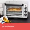 imageBLACKDECKER 6Slice Crisp N Bake Air Fry Toaster Oven TO3215SS 5 Cooking Functions 60 Minute Timer Stainless Steel