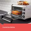 imageBLACKDECKER 6Slice Crisp N Bake Air Fry Toaster Oven TO3215SS 5 Cooking Functions 60 Minute Timer Stainless Steel