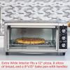 imageBLACKDECKER 8Slice Extra Wide Convection Toaster Oven Fits 9quotx13quot Oven Pans and 12quot Pizza Bake Toast Broil and Keep Warm Functions Countertop Compact Design with Stainless Steel Finish