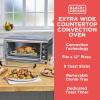 imageBLACKDECKER 8Slice Extra Wide Convection Toaster Oven Fits 9quotx13quot Oven Pans and 12quot Pizza Bake Toast Broil and Keep Warm Functions Countertop Compact Design with Stainless Steel Finish
