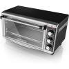 imageBLACKDECKER 8Slice Extra Wide Convection Toaster Oven Fits 9quotx13quot Oven Pans and 12quot Pizza Bake Toast Broil and Keep Warm Functions Countertop Compact Design with Stainless Steel Finish