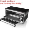 imageBLACKDECKER 8Slice Extra Wide Convection Toaster Oven Fits 9quotx13quot Oven Pans and 12quot Pizza Bake Toast Broil and Keep Warm Functions Countertop Compact Design with Stainless Steel Finish