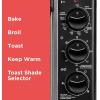 imageBLACKDECKER 8Slice Extra Wide Convection Toaster Oven Fits 9quotx13quot Oven Pans and 12quot Pizza Bake Toast Broil and Keep Warm Functions Countertop Compact Design with Stainless Steel Finish