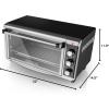 imageBLACKDECKER 8Slice Extra Wide Convection Toaster Oven Fits 9quotx13quot Oven Pans and 12quot Pizza Bake Toast Broil and Keep Warm Functions Countertop Compact Design with Stainless Steel Finish