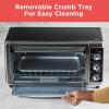 imageBLACKDECKER 8Slice Extra Wide Convection Toaster Oven Fits 9quotx13quot Oven Pans and 12quot Pizza Bake Toast Broil and Keep Warm Functions Countertop Compact Design with Stainless Steel Finish