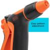 imageBLACKDECKER Adjustable Rear Trigger Garden Hose Nozzle  Lightweight Comfortable Grip Sprayer for Everyday Use BXWNBB57391
