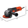 imageBLACKDECKER Angle Grinder Tool 412Inch 65Amp BDEG400