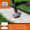 imageBLACKDECKER BDXGTAM214101 25cc 2Cycle 14Inch Curved Shaft Gas String Trimmer  Lightweight Weed Wacker for Lawn Care Black and Orange