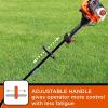 imageBLACKDECKER BDXGTAM214101 25cc 2Cycle 14Inch Curved Shaft Gas String Trimmer  Lightweight Weed Wacker for Lawn Care Black and Orange