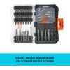 imageBLACKDECKER BLACK  DECKER Screwdriver Bit Set 200Piece BDAST200SETFF40 Piece Set