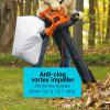imageBLACKDECKER Corded Leaf Blower Leaf Vacuum and Leaf Mulcher 3in1 Up to 230 MPH 12 Amp Handheld Blower and Vacuum Combo BV3600Leaf Blower