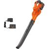 imageBLACKDECKER Cordless Leaf Blower 40V MAX  Leaf Blower Cordless with Battery and Charger 125 MPH Air Speed Lightweight Handheld Yard Sweeper LSW40C40V Cordless Sweeper Kit