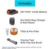 imageBLACKDECKER Cordless Vacuum Powerseries Extreme Stick Vacuum Cordless Rechargeable Interchangeable Floorhead with Crevice Attachment 3 Speed Control Lightweight Blue BSV2020G20V Stick Vacuum