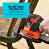 imageBLACKDECKER Detail Sander 12 Amp 16000 OPM Compact Design 3Position Grip for Comfort Includes Dust Collector Corded BDEMS600Pack of 1