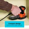 imageBLACKDECKER Detail Sander 12 Amp 16000 OPM Compact Design 3Position Grip for Comfort Includes Dust Collector Corded BDEMS600Pack of 1