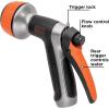 imageBLACKDECKER Dial 7 Pattern Rear Trigger Garden Hose Nozzle  Durable Versatile Comfortable Grip Watering BD59577