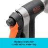 imageBLACKDECKER Dial 7 Pattern Rear Trigger Garden Hose Nozzle  Durable Versatile Comfortable Grip Watering BD59577