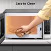 imageBLACKDECKER EM031MB11 Digital Microwave Oven with Turntable PushButton Door Child Safety Lock 1000W 11cuft Black ampamp Stainless Steel 11 Cuft07 Cuft