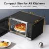 imageBLACKDECKER EM031MB11 Digital Microwave Oven with Turntable PushButton Door Child Safety Lock 1000W 11cuft Black ampamp Stainless Steel 11 Cuft09 CuFtAir Fry