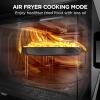 imageBLACKDECKER EM031MB11 Digital Microwave Oven with Turntable PushButton Door Child Safety Lock 1000W 11cuft Black ampamp Stainless Steel 11 Cuft09 CuFtAir Fry