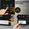 imageBLACKDECKER EM031MB11 Digital Microwave Oven with Turntable PushButton Door Child Safety Lock 1000W 11cuft Black ampamp Stainless Steel 11 Cuft11 Cuft