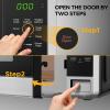 imageBLACKDECKER EM036AB14 Digital Microwave Oven with Turntable PushButton Door Child Safety Lock Stainless Steel 14 Cuft09 CuFt