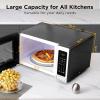 imageBLACKDECKER EM036AB14 Digital Microwave Oven with Turntable PushButton Door Child Safety Lock Stainless Steel 14 Cuft14 CuFt