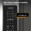 imageBLACKDECKER EM036AB14 Digital Microwave Oven with Turntable PushButton Door Child Safety Lock Stainless Steel 14 CuftOTR 17 CuFtStainless Steel