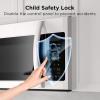 imageBLACKDECKER EM036AB14 Digital Microwave Oven with Turntable PushButton Door Child Safety Lock Stainless Steel 14 CuftOTR 17 CuFtWhite