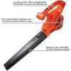 imageBLACKDECKER Electric Leaf Blower Handheld Blowers for Lawn Care Lightweight 180 MPH 180 CFM 7Amp Corded LB700Blower Only