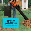 imageBLACKDECKER Electric Leaf Blower Leaf Vacuum and Leaf Mulcher 3in1 300 CFM 210 MPH 12Amp Handheld Lightweight Corded Electric Combo Kit BV3100