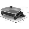 imageBLACKDECKER Electric Skillet Variable Temperature Control Nonstick Cooking Surface Dishwasher Safe Tempered Glass Lid 12quotx15quot12 x 15