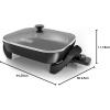 imageBLACKDECKER Electric Skillet Variable Temperature Control Nonstick Cooking Surface Dishwasher Safe Tempered Glass Lid 12quotx15quot12 x 15