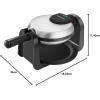 imageBLACKDECKER Flip Waffle Maker WM1404S 7quot Round Belgian Waffles Ready Light Indicator4 Belgian Waffles