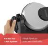 imageBLACKDECKER Flip Waffle Maker WM1404S 7quot Round Belgian Waffles Ready Light Indicator4 Belgian Waffles