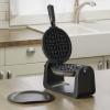 imageBLACKDECKER Flip Waffle Maker WM1404S 7quot Round Belgian Waffles Ready Light Indicator4 Belgian Waffles