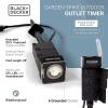 imageBLACKDECKER Garden Timer Stake with 6 Grounded Outlets  Waterproof Outlet Timer with 30Minute Intervals for Lights Tools  Outdoor Power Stake with Overload Protection  Premium Light Timers