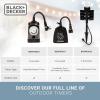 imageBLACKDECKER Garden Timer Stake with 6 Grounded Outlets  Waterproof Outlet Timer with 30Minute Intervals for Lights Tools  Outdoor Power Stake with Overload Protection  Premium Light Timers