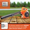 imageBLACKDECKER Gas Powered Leaf Blower Handheld Gas Blower 180MPH 25cc 2Cycle BDXGQAM214103