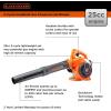 imageBLACKDECKER Gas Powered Leaf Blower Handheld Gas Blower 180MPH 25cc 2Cycle BDXGQAM214103