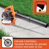 imageBLACKDECKER Gas Powered Leaf Blower Handheld Gas Blower 180MPH 25cc 2Cycle BDXGQAM214103