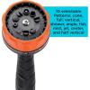 imageBLACKDECKER HeavyDuty 10Pattern Poly Thumb Control Nozzle  Ergonomic Versatile Precision Garden Hose Attachment BD8439