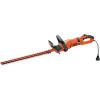 imageBLACKDECKER Hedge Trimmer Rotating Handle Dual Blade Action Blades 33Amp 24Inch HH2455