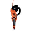 imageBLACKDECKER Hedge Trimmer Rotating Handle Dual Blade Action Blades 33Amp 24Inch HH2455