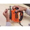 imageBLACKDECKER Jig Saw 5Amp 3000 Blade Speed 45 Degree Beveled Cuts Inch Orbital Blade 4 Curve Settings Corded BDEJS600COne Size