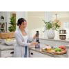 imageBLACKDECKER Kitchen Wand Cordless Immersion Blender 4 in 1 Multi Tool Set Hand Blender with Charging Dock Grey BCKM1014K01Grey